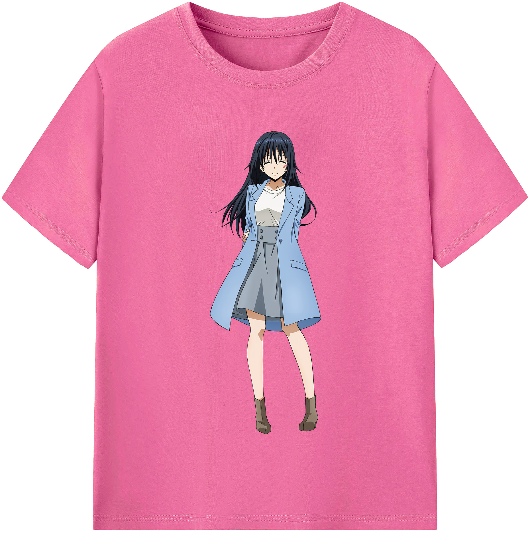（画像用） 転スラ Regarding Reincarnated to Slime レディースカジュアルプリントTシャツ（綿100％）